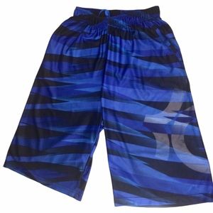Nike Drifit Big Boy's Black & Blue Shorts Size XL